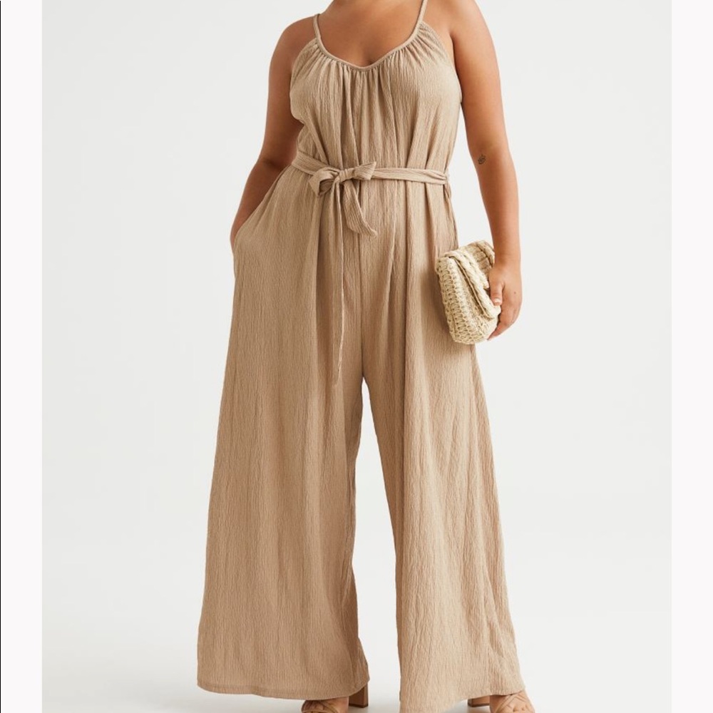 Brand new khaki jumpsuit